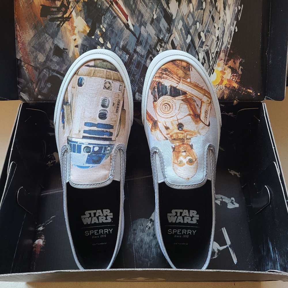 Limited Edition Sperry x Star Wars R2D2 C3PO Sneakers Size 7